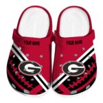 Personalized Georgia Bulldogs Football Motif Crocs Best selling