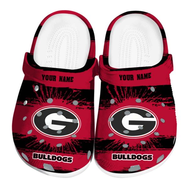 Personalized Georgia Bulldogs Paint Splatter Graphics Crocs Best selling