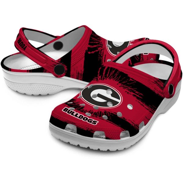 Personalized Georgia Bulldogs Paint Splatter Graphics Crocs Latest Model