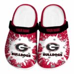 Personalized Georgia Bulldogs Splash Art Crocs Best selling