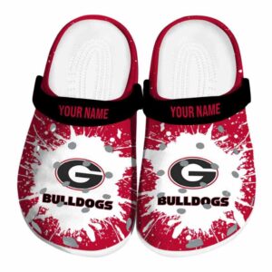 Personalized Georgia Bulldogs Splash Art Crocs Best selling