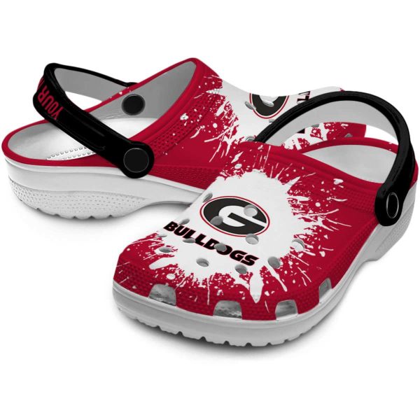 Personalized Georgia Bulldogs Splash Art Crocs Latest Model