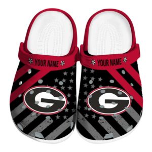 Personalized Georgia Bulldogs Star Spangled Graphic Crocs Best selling
