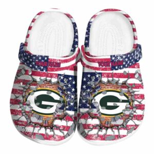 Personalized Green Bay Packers Freedom Splinter Crocs Best selling