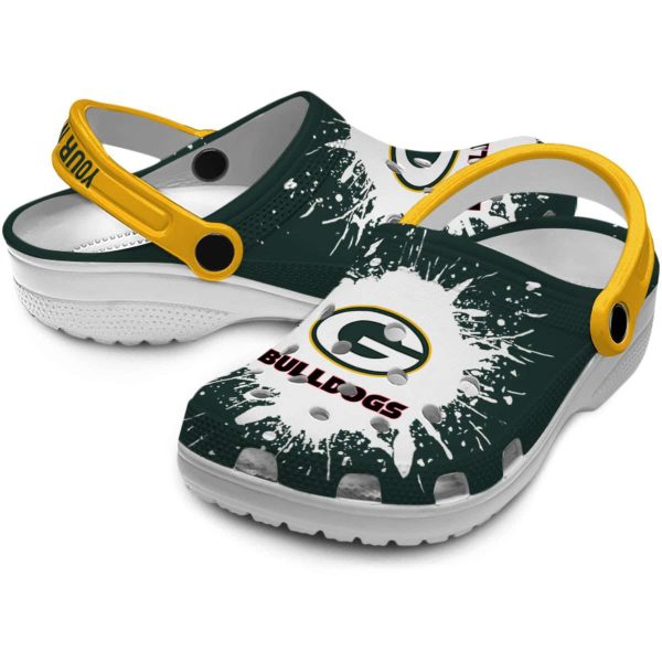 Personalized Green Bay Packers Splash Art Crocs Latest Model