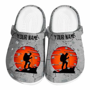 Personalized Hiking Cracked Texture Crocs Best selling