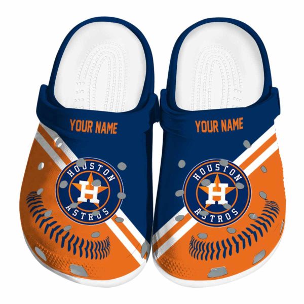 Personalized Houston Astros Baseball Motif Crocs Best selling