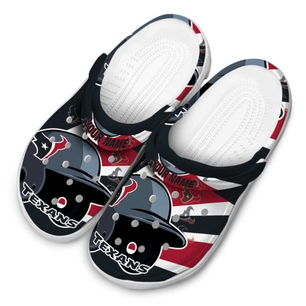 Personalized Houston Texans Baseball Helmet Crocs Trendy
