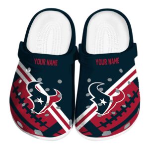 Personalized Houston Texans Football Motif Crocs Best selling