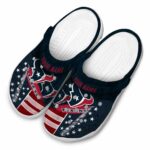 Personalized Houston Texans Star Spangled Side Pattern Crocs Best selling
