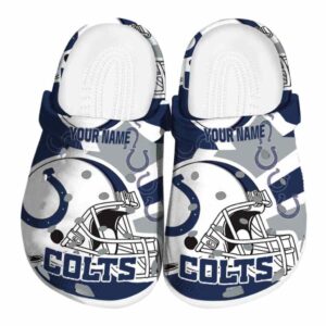 Personalized Indianapolis Colts Football Helmet Crocs Best selling