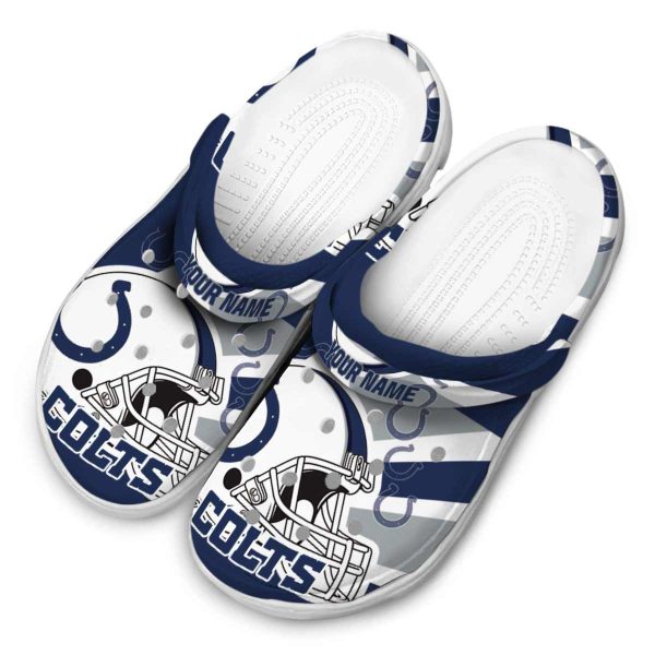 Personalized Indianapolis Colts Football Helmet Crocs Trendy