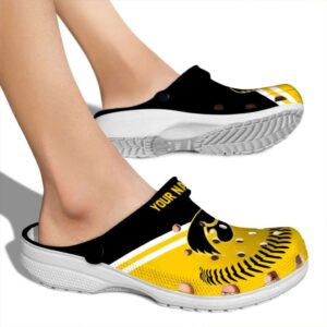 Personalized Iowa Hawkeyes Baseball Motif Crocs High quality