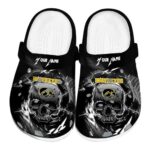 Personalized Iowa Hawkeyes Gothic Skull Crocs Best selling