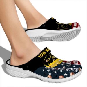 Personalized Iowa Hawkeyes Star Spangled Side Pattern Crocs High quality