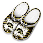 Personalized Iowa Hawkeyes Zigzag Paint Burst Crocs Best selling