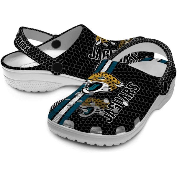 Personalized Jacksonville Jaguars Contrasting Stripes Crocs Latest Model