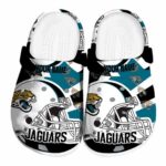 Personalized Jacksonville Jaguars Football Helmet Crocs Best selling