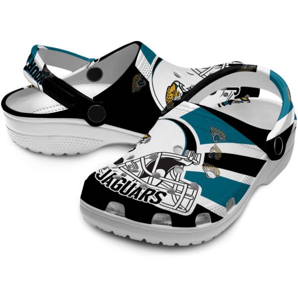 Personalized Jacksonville Jaguars Football Helmet Crocs Latest Model