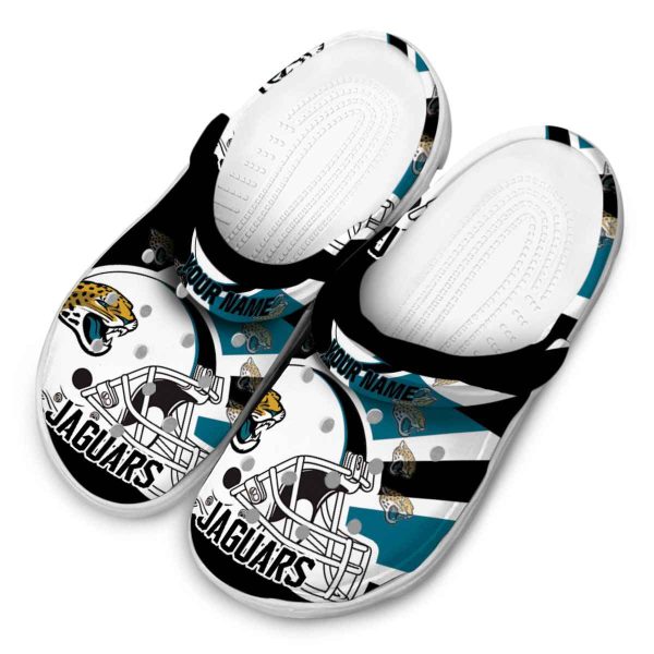 Personalized Jacksonville Jaguars Football Helmet Crocs Trendy