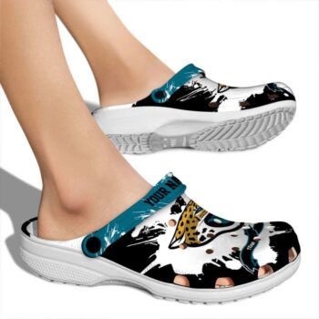 Personalized Jacksonville Jaguars Splatter Pattern Crocs High quality