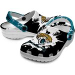 Personalized Jacksonville Jaguars Splatter Pattern Crocs Best selling