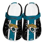 Personalized Jacksonville Jaguars Vertical Stripes Crocs Best selling