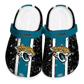 Personalized Jacksonville Jaguars Vertical Stripes Crocs Best selling