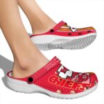 Personalized Kansas City Chiefs Contrasting Stripes Crocs Best selling