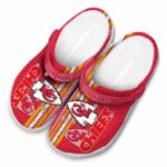 Personalized Kansas City Chiefs Contrasting Stripes Crocs Best selling