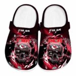 Personalized Kansas City Chiefs Gothic Skull Crocs Best selling