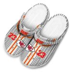 Personalized Kansas City Chiefs Pinstripe Pattern Crocs Best selling