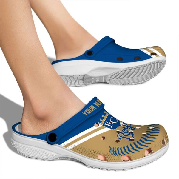 Personalized Kansas City Royals Baseball Motif Crocs High quality