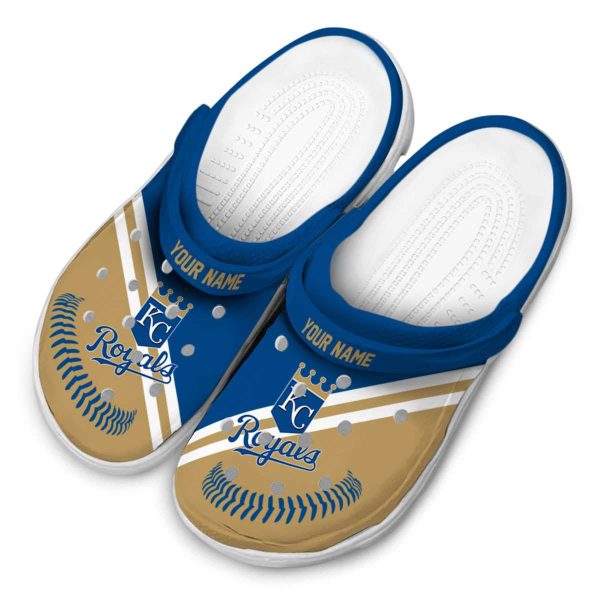 Personalized Kansas City Royals Baseball Motif Crocs Trendy