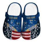 Personalized Kansas City Royals Star Spangled Side Pattern Crocs Best selling