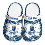 Personalized Kansas City Royals Zigzag Paint Burst Crocs Best selling