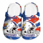 Personalized Kansas Jayhawks Football Helmet Crocs Best selling