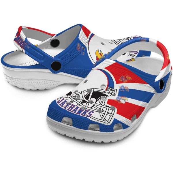 Personalized Kansas Jayhawks Football Helmet Crocs Latest Model