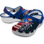 Personalized Kansas Jayhawks Star Spangled Side Pattern Crocs Best selling