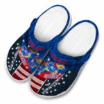 Personalized Kansas Jayhawks Star Spangled Side Pattern Crocs Best selling