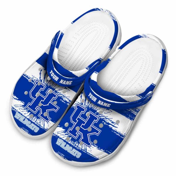Personalized Kentucky Wildcats Paint Splatter Graphics Crocs Trendy