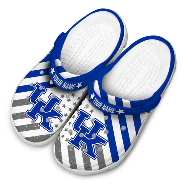 Personalized Kentucky Wildcats Star Spangled Graphic Crocs Trendy