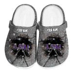 Personalized LSU Tigers Cracked Ground Texture Crocs Best selling