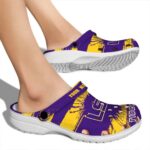 Personalized LSU Tigers Paint Splatter Graphics Crocs Best selling