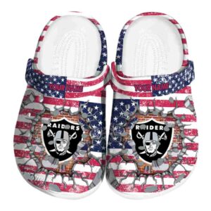 Personalized Las Vegas Raiders Freedom Splinter Crocs Best selling