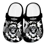 Personalized Las Vegas Raiders Gripping Hand Crocs Best selling