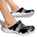 Personalized Las Vegas Raiders Paint Splatter Graphics Crocs Best selling