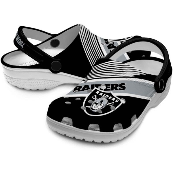 Personalized Las Vegas Raiders Vibrant Dual Tone Crocs Latest Model