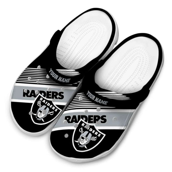 Personalized Las Vegas Raiders Vibrant Dual Tone Crocs Trendy
