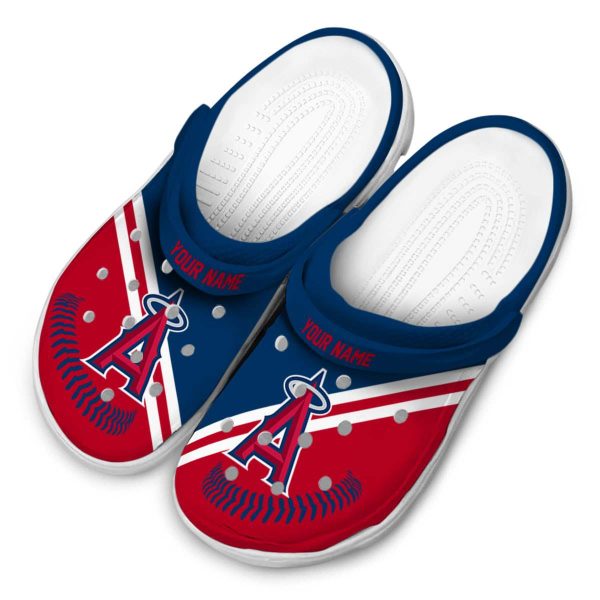 Personalized Los Angeles Angels Baseball Motif Crocs Trendy